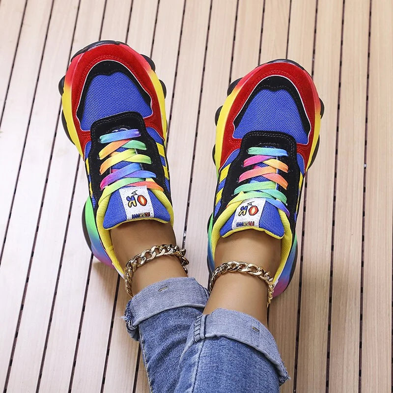 Édith | Baskets Femme Colorées et Orthopédiques, Confortables et Stylées