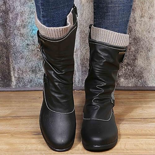 Bottes d’Hiver Femme | Confort Orthopédique & Doublure Chaude | Style Élégant & Semelle Antidérapante