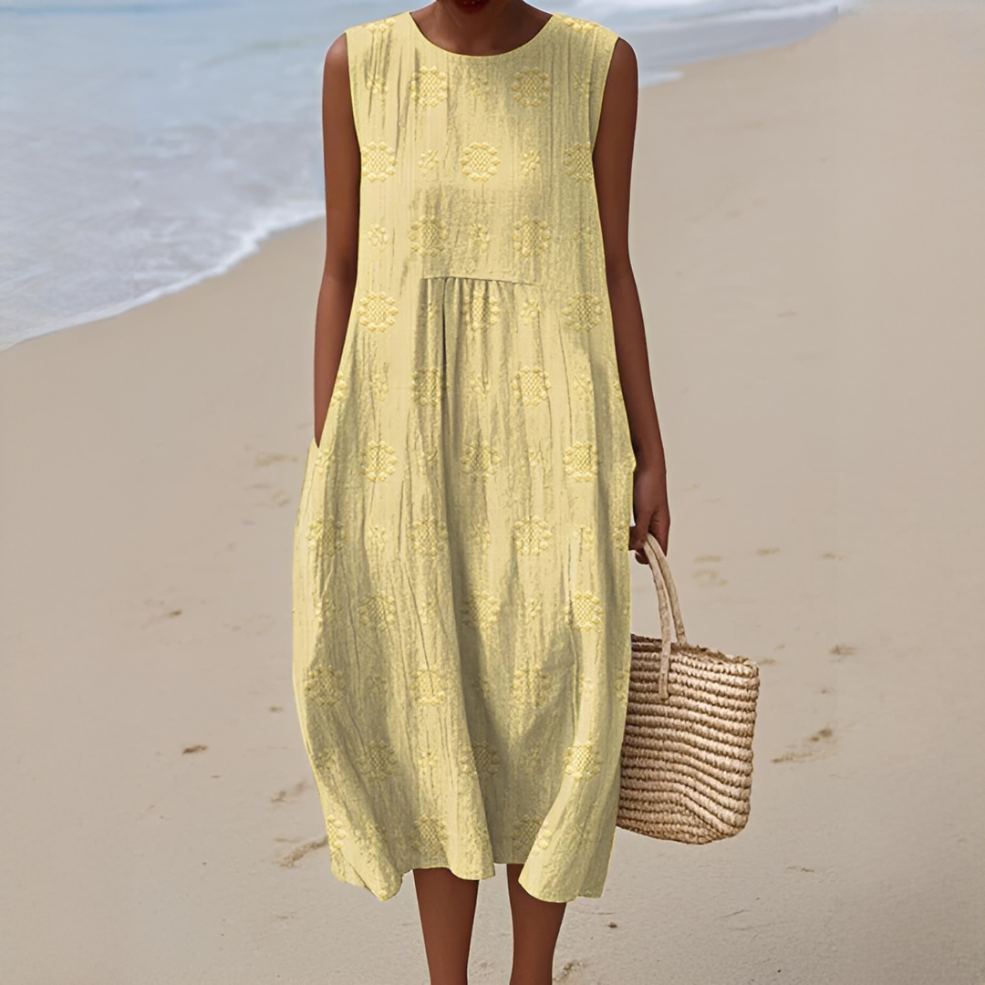 Robe d’Été Sans Manches Femme – Confort Léger et Style Intemporel