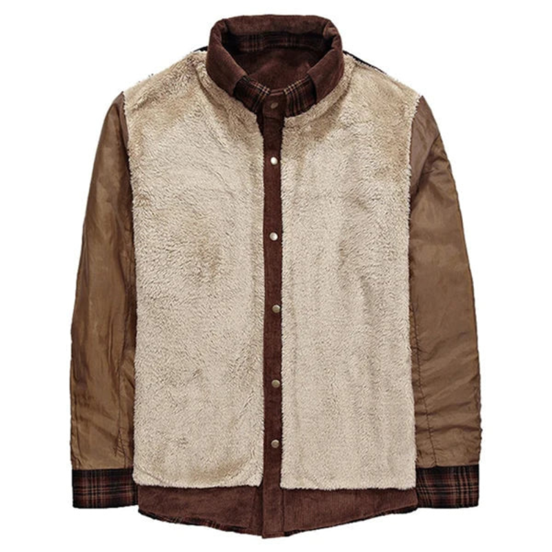 Nolan | Chemise-Veste Homme à Carreaux avec Doublure Polaire Chaude