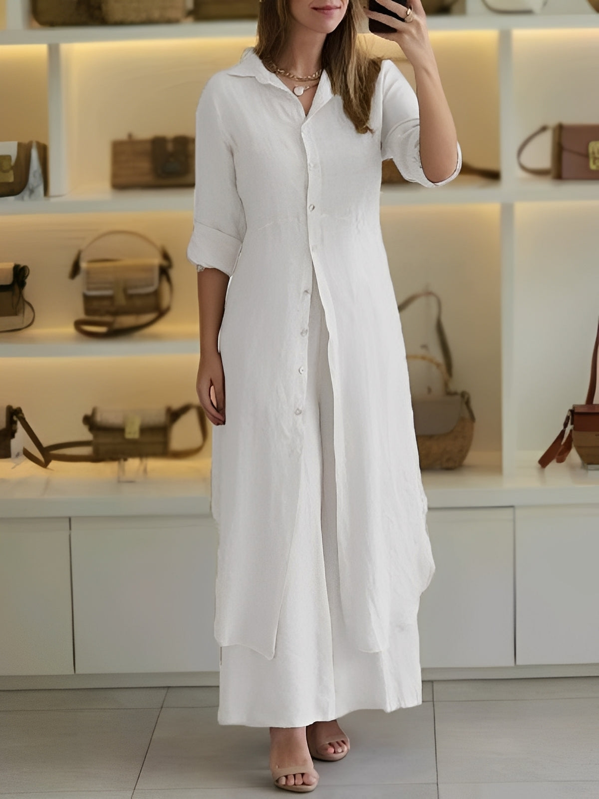Ensemble Femme Deux Pièces Léger – Style Élégant et Décontracté