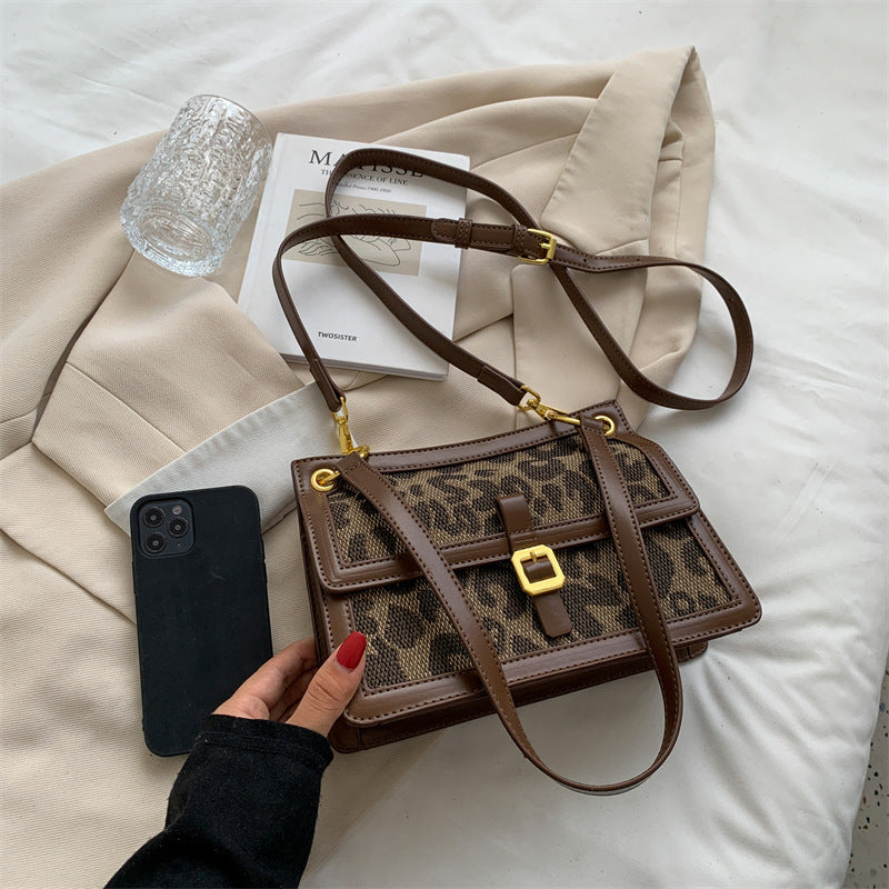 Bérénice | Sac bandoulière femme imprimé léopard élégant et tendance
