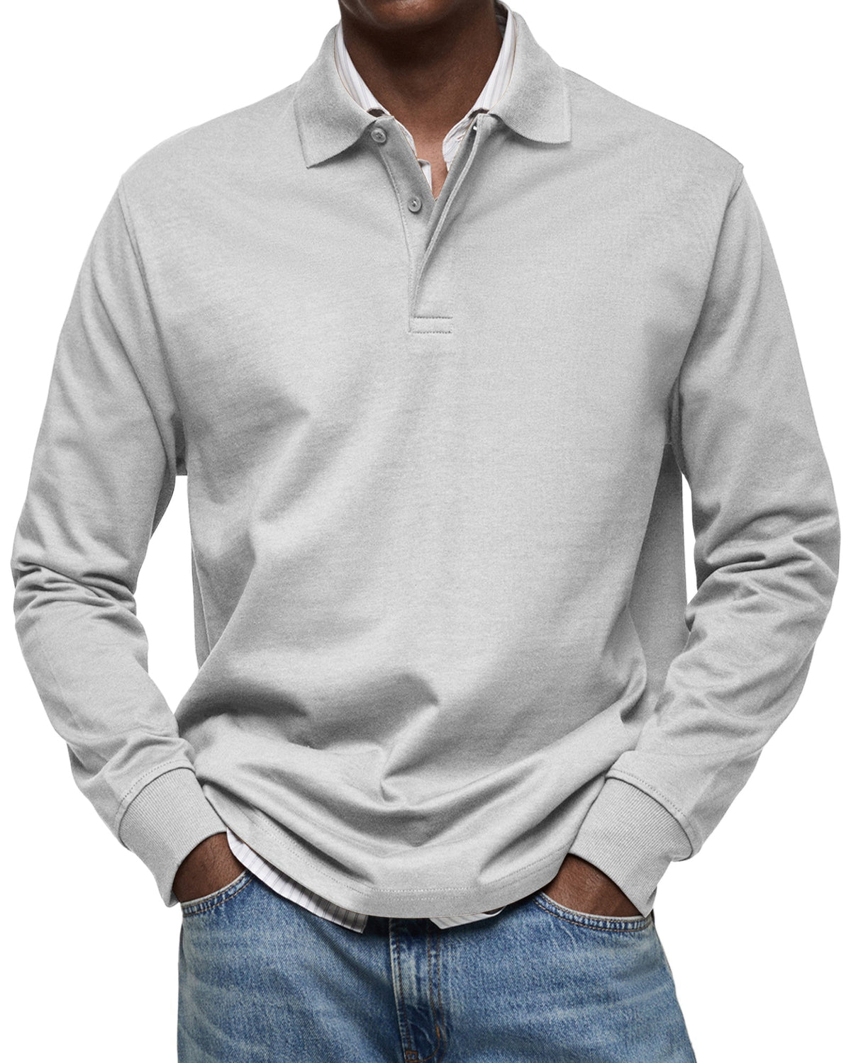 Polo à manches longues pour homme – Classique, confortable & polyvalent