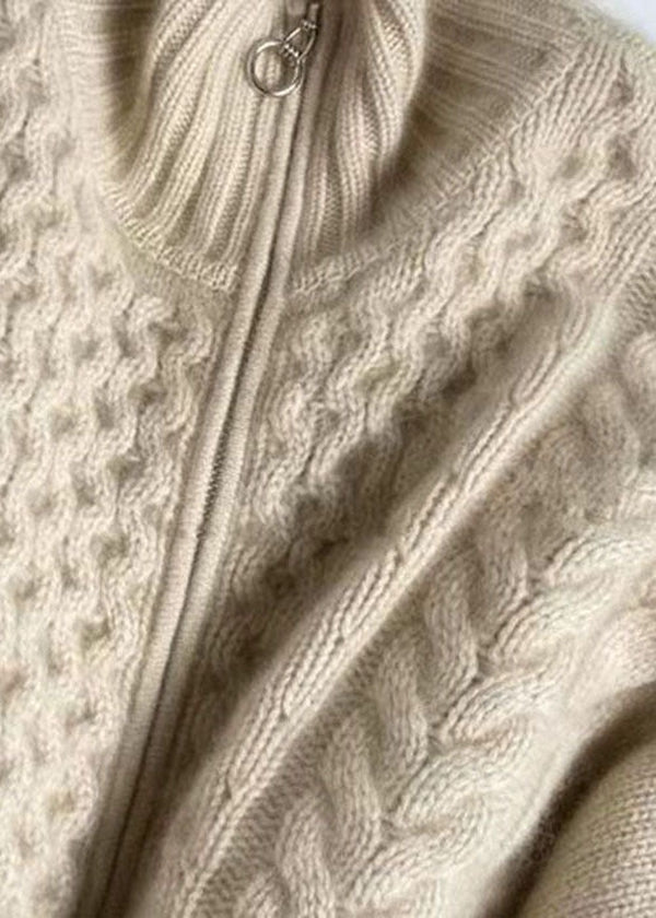 Gilet Femme Col Montant zippé | Cardigan Chaud et Moderne pour le Quotidien