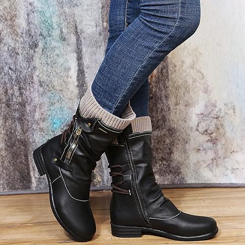 Bottes d’Hiver Femme | Confort Orthopédique & Doublure Chaude | Style Élégant & Semelle Antidérapante