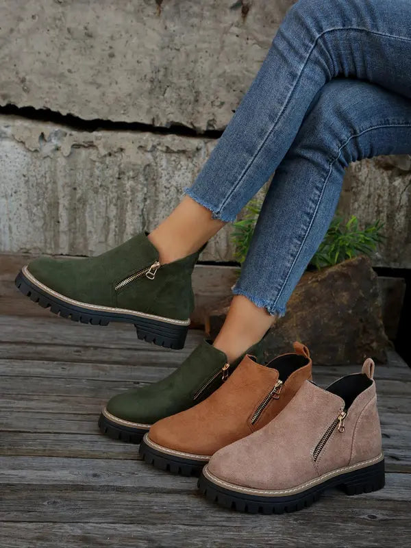 Bottines Chelsea Femme Robustesse et Style | Fermeture Zippée