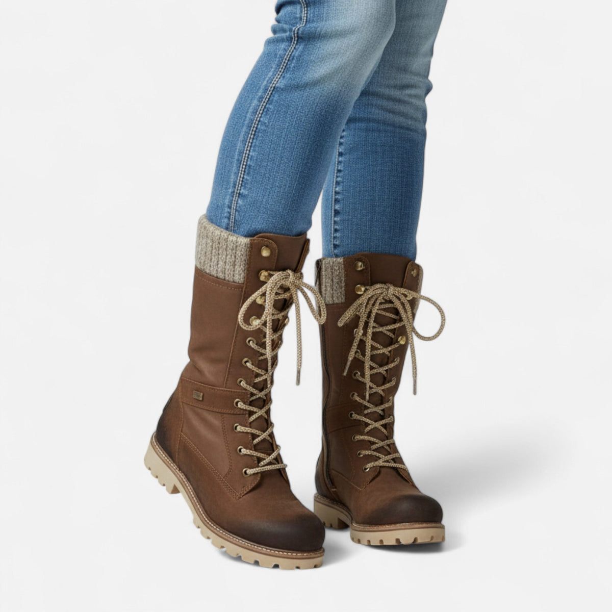 Bottines Femme Robustes à Lacets avec Intérieur Chaud — Confortables, Stylées & Stables