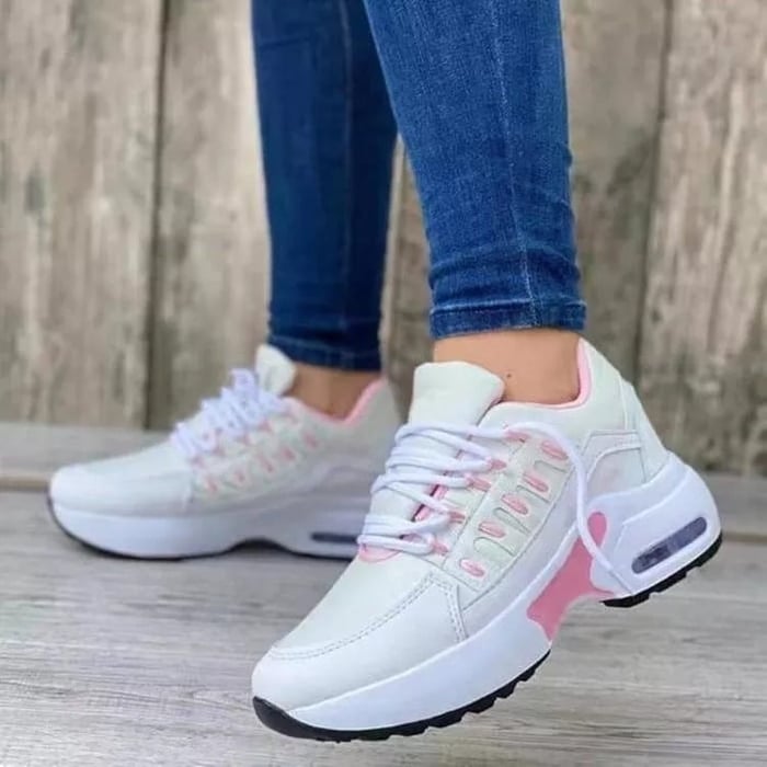Réjane | Baskets Modernes à Plateforme et Lacets pour Femme