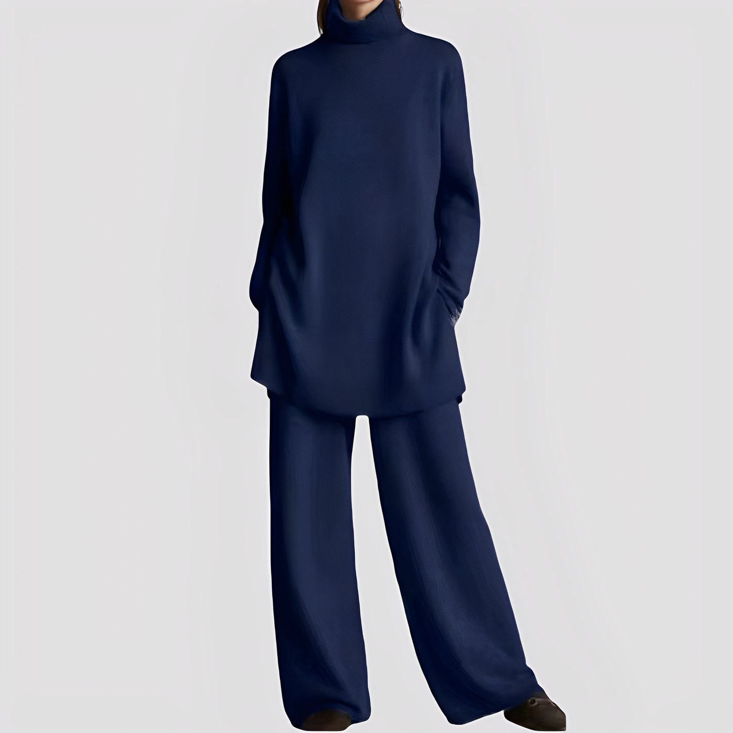 Ensemble Lounge Femme Col Haut | Confort et Élégance Décontractée