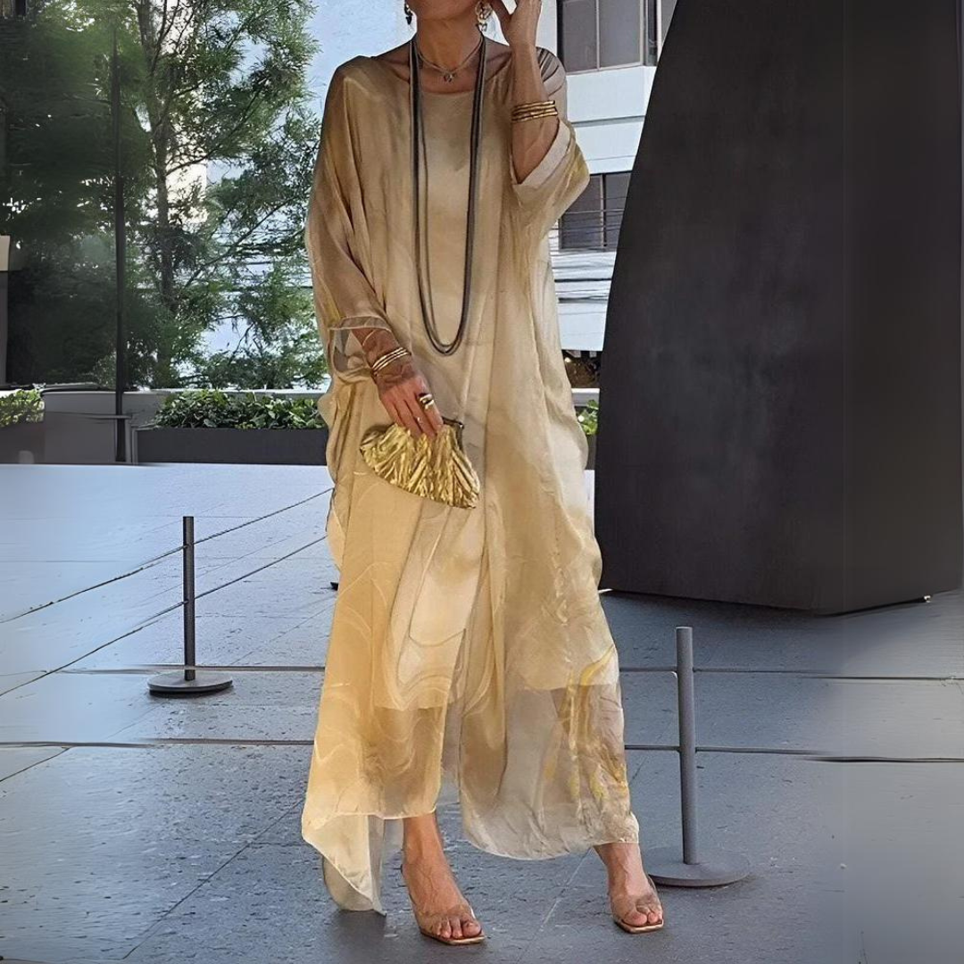 Robe Élégante en Chiffon – Raffinement & Style Intemporel
