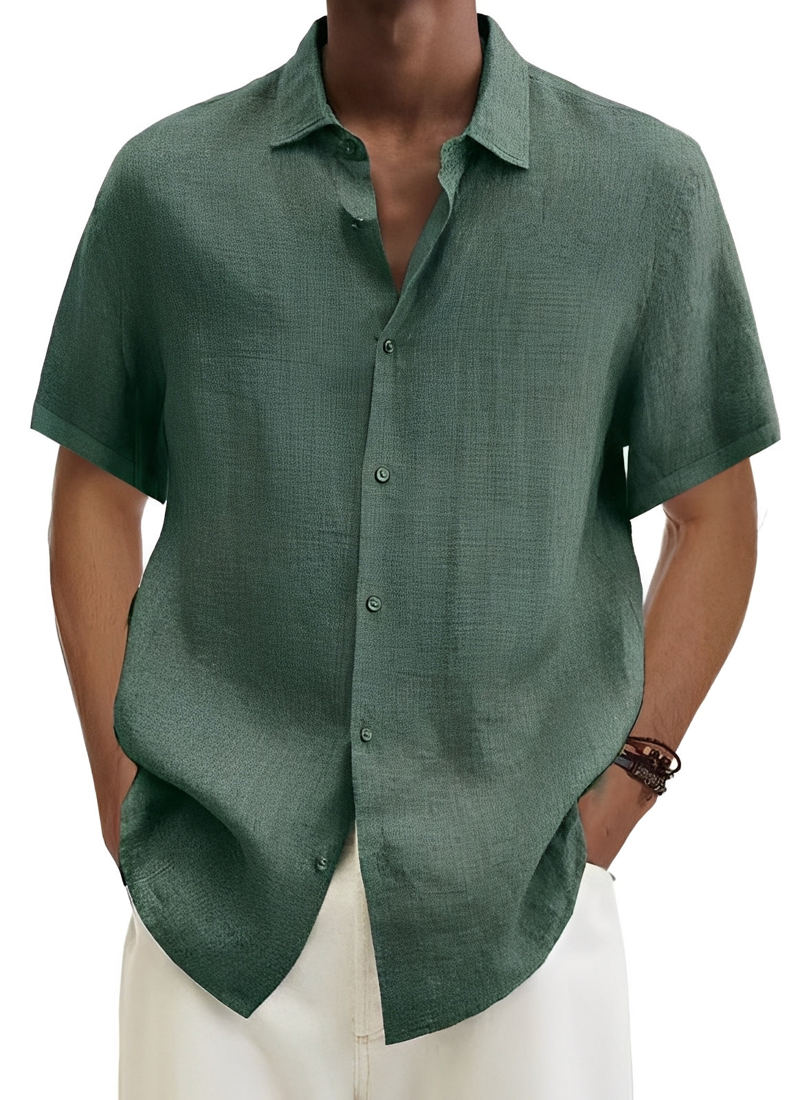 Chemise Homme Légère et Décontractée à Coupe Ample et Style Intemporel
