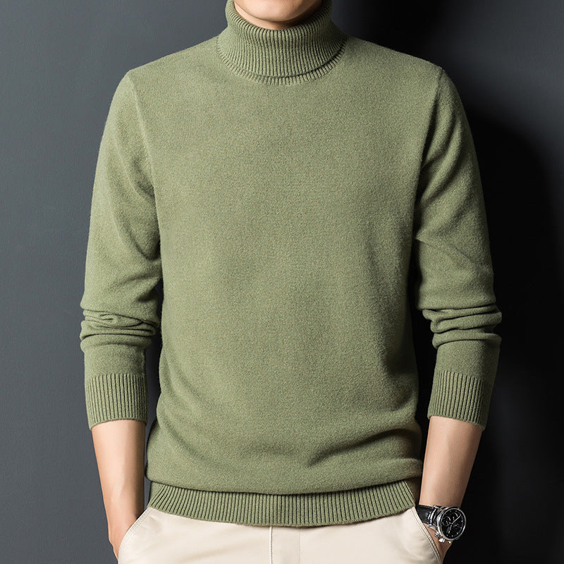 Pull Homme Col Roulé en Cachemire | Élégance et Confort Premium