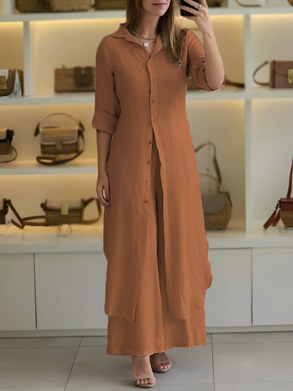 Ensemble Femme Deux Pièces Léger – Style Élégant et Décontracté