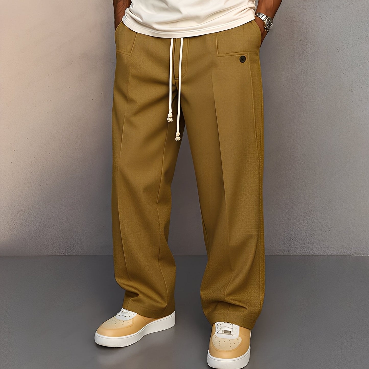Pantalon Large Homme | Confortable et Stylé pour un Look Décontracté
