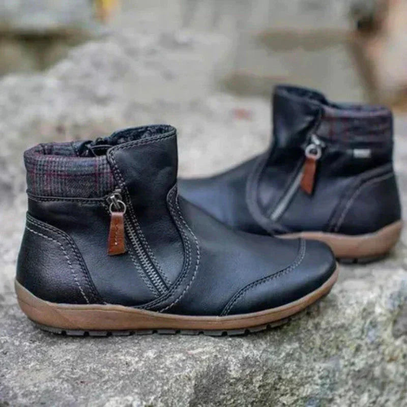 Bottines Femme Confortables avec Fermeture Éclair – Chic, Pratiques & Confortables