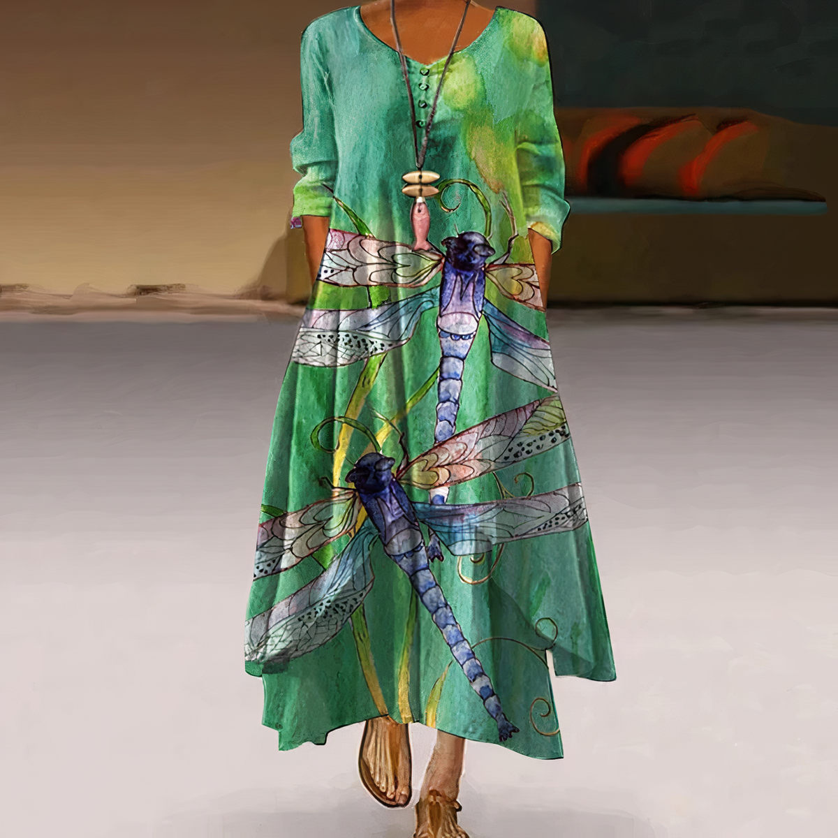 Robe Élégante en Coton – Confort Naturel & Style Intemporel