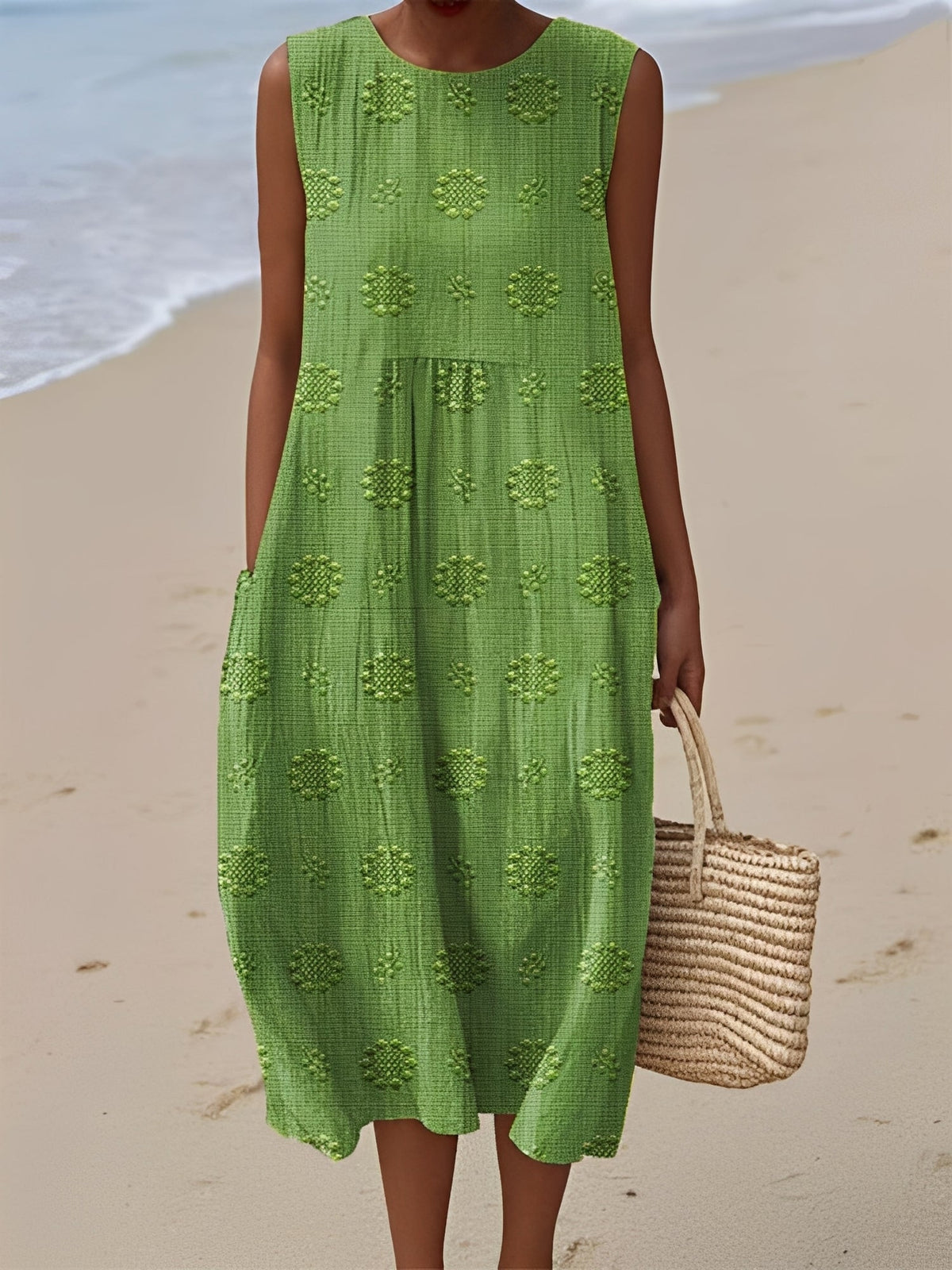 Robe Femme Élégante à Motif et Coupe Confortable