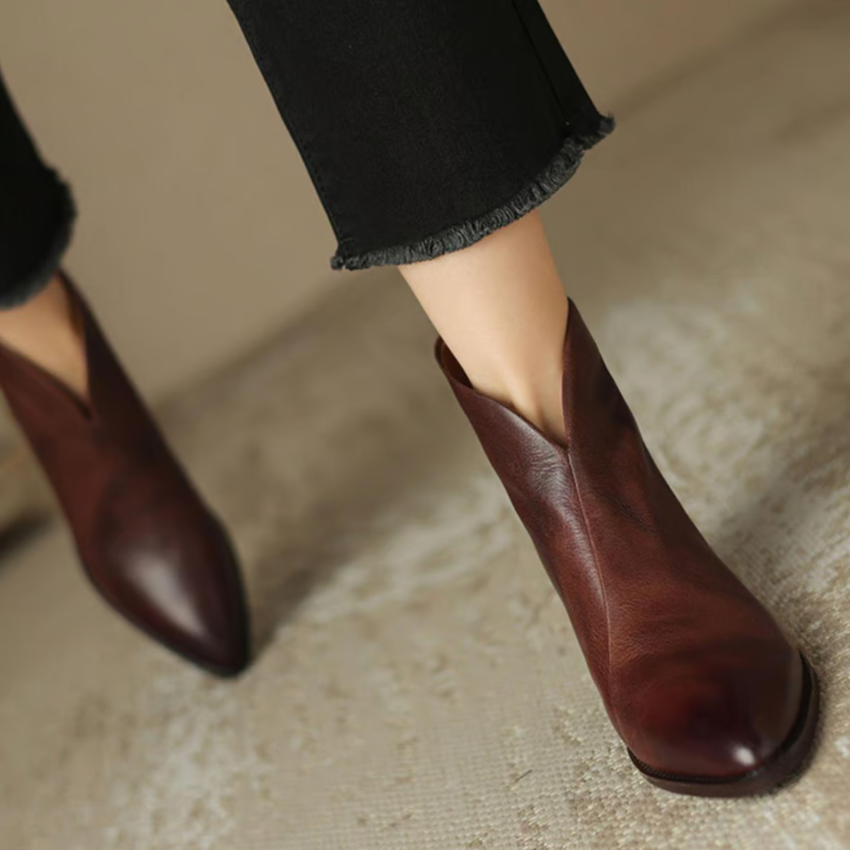 Bottines Femme à Talon Bloc Chic