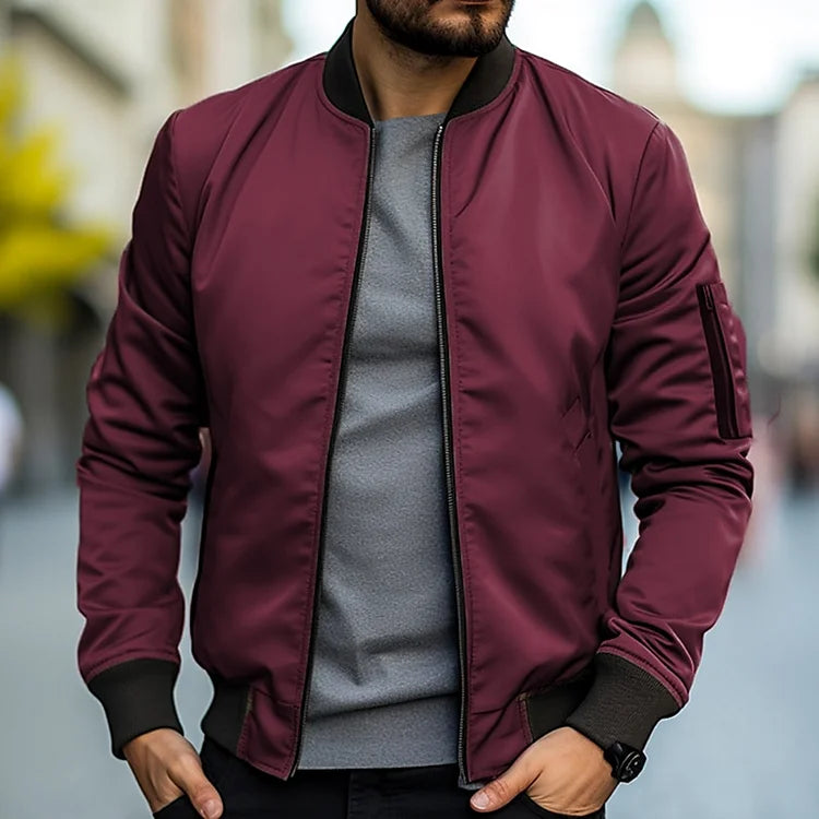 Vance | Bomber Homme Classique Zippé Élégant