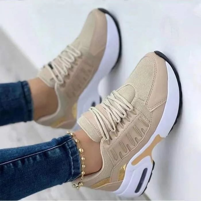 Réjane | Baskets Modernes à Plateforme et Lacets pour Femme