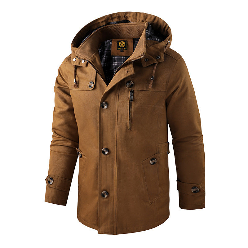 Parka Homme Imperméable avec Capuche | Style Urbain et Protection Tous Temps