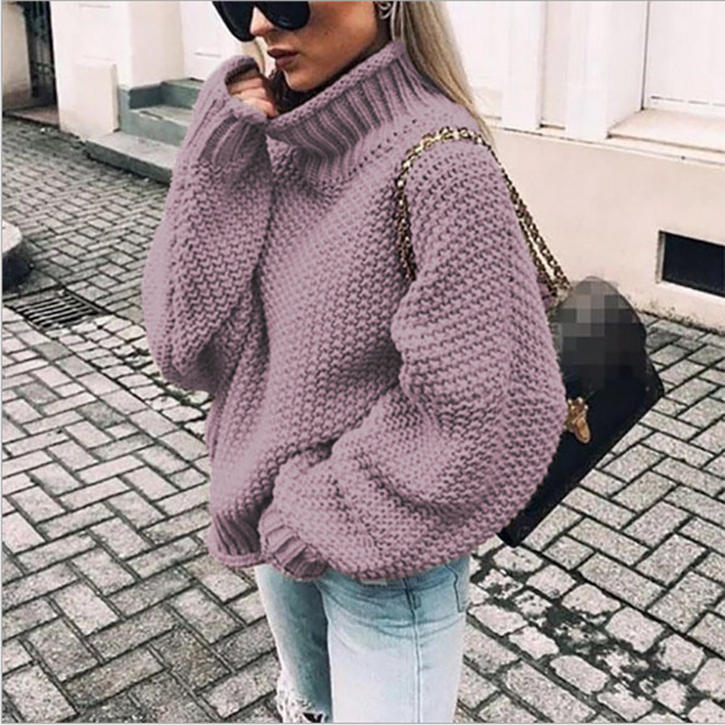 Gros Knit Turtleneck Femme | Pull Chaud et Chic pour l’Hiver