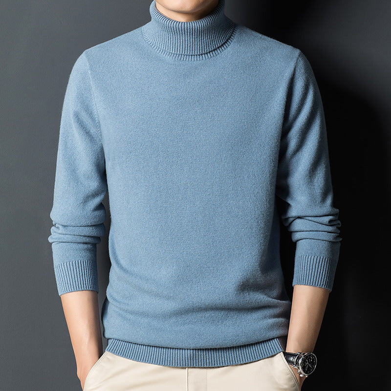 Pull Homme Col Roulé en Cachemire | Élégance et Confort Premium
