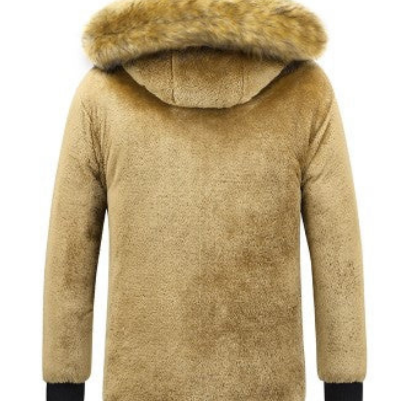 Christoff | Parka Homme Hiver Chaude avec Doublure Polaire et Capuche Amovible en Fourrure