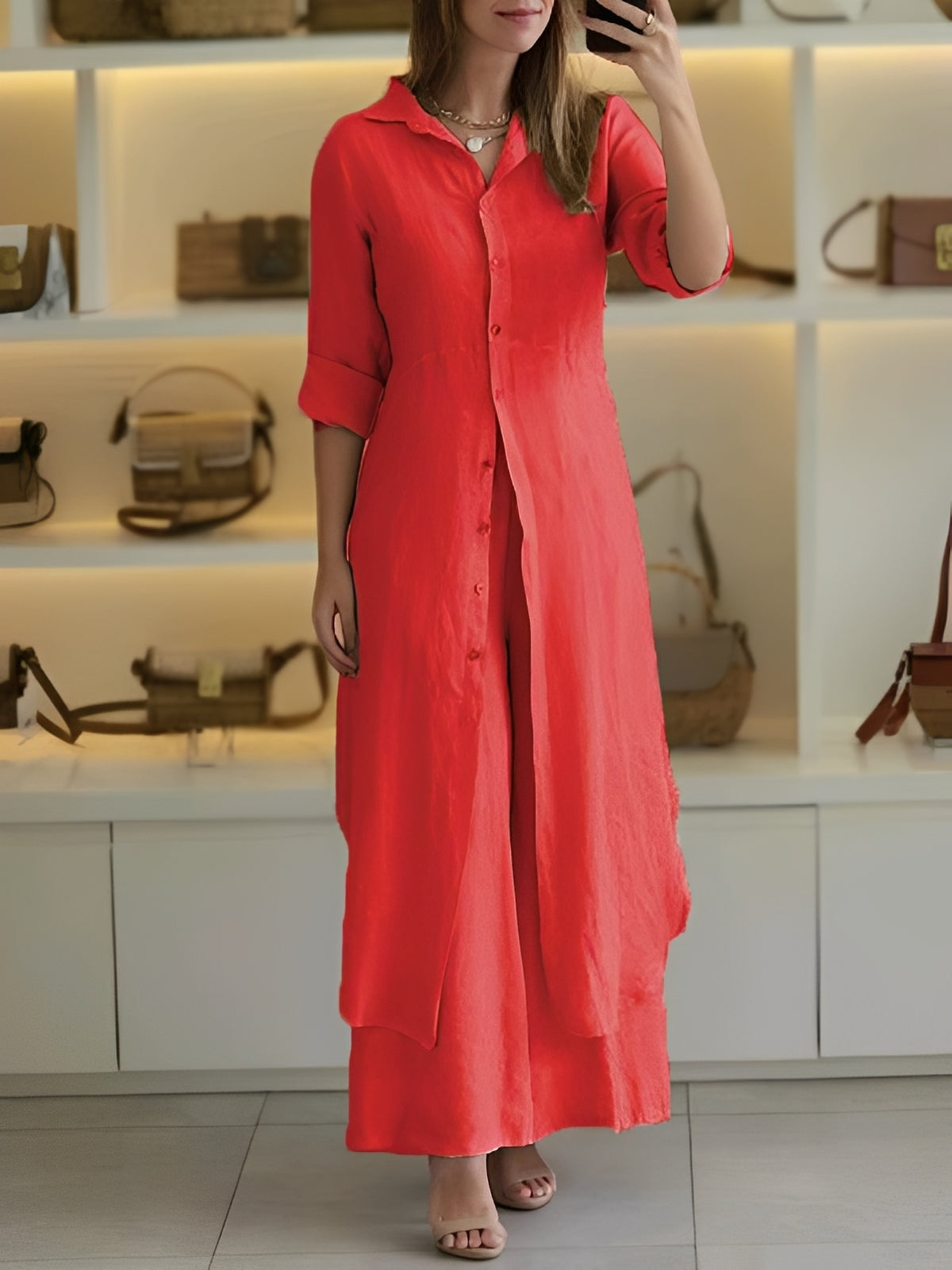 Ensemble Femme Deux Pièces Léger – Style Élégant et Décontracté
