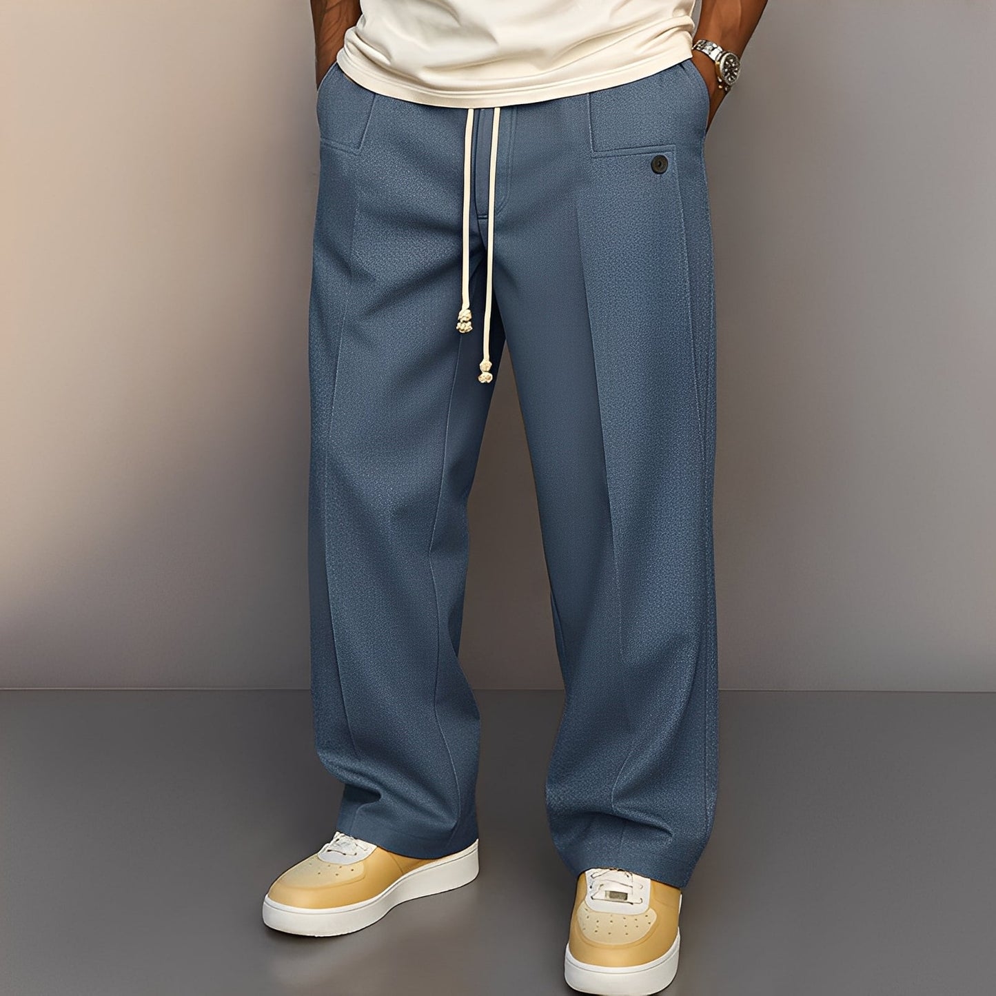 Pantalon Large Homme | Confortable et Stylé pour un Look Décontracté