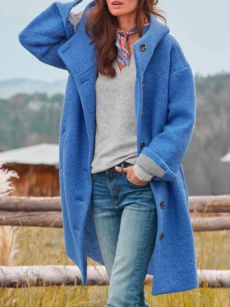 Long Coat Femme avec Capuche | Élégance et Chaleur pour les Journées Fraîches