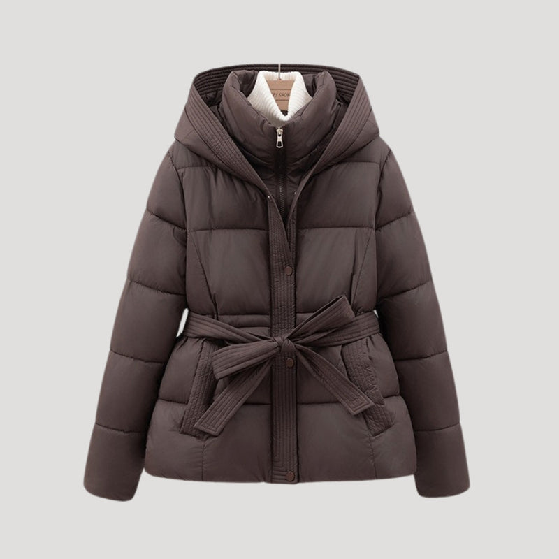 Doudoune Courte Ceinturée Unisex | Chaude, Stylée et Polyvalente