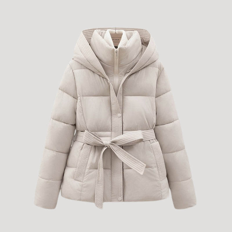 Doudoune Courte Ceinturée Unisex | Chaude, Stylée et Polyvalente