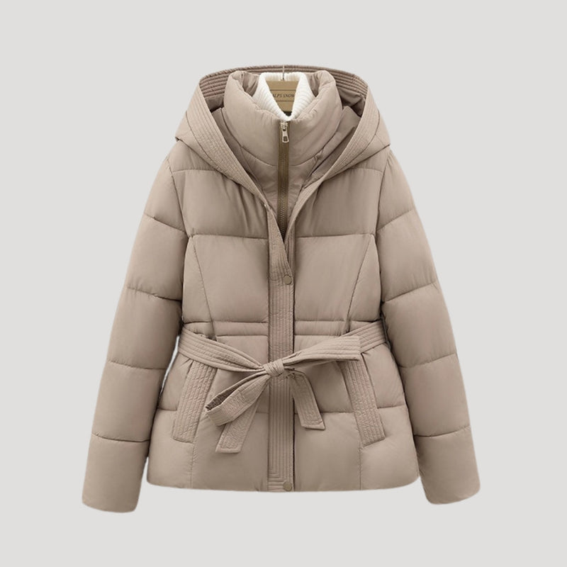 Doudoune Courte Ceinturée Unisex | Chaude, Stylée et Polyvalente