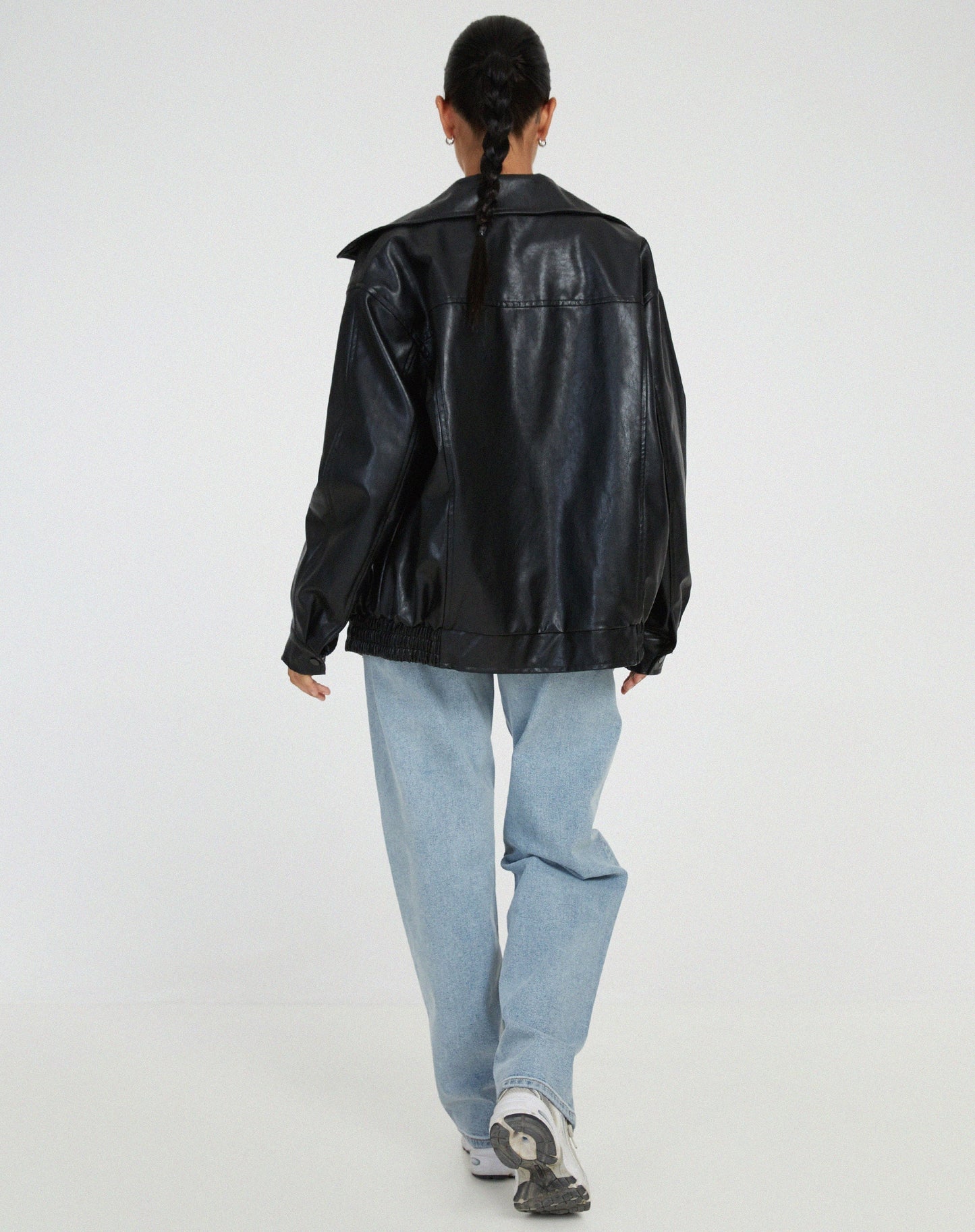 Axelle | Veste Oversize Élégante pour Femmes avec Col à Revers et Fermeture Zippée