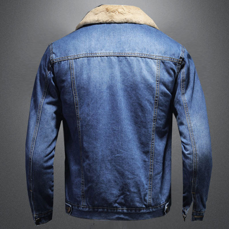 Éston | Veste Homme en Jean Stylée Doublure Chaude