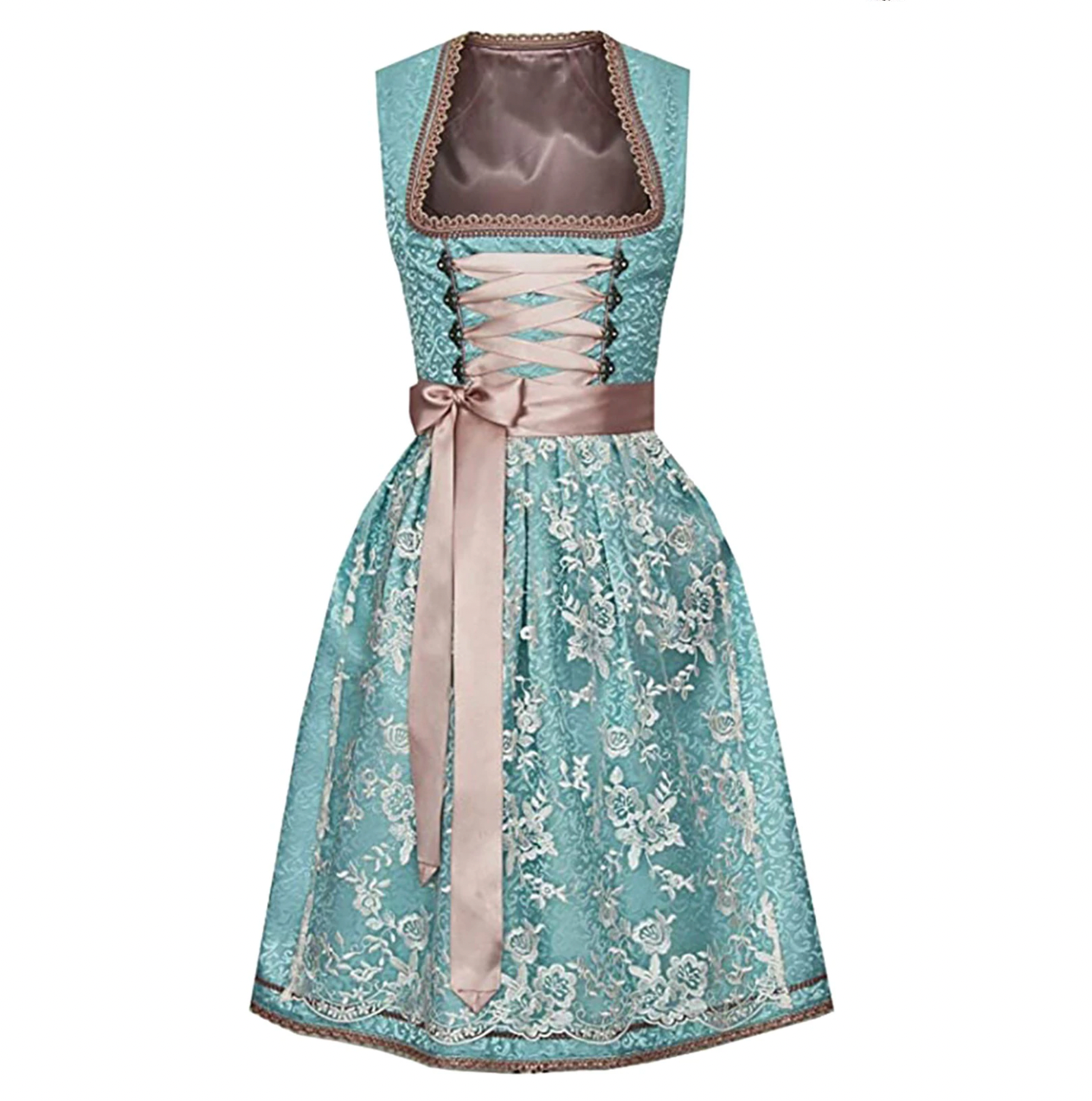 Dirndl Femme Unique avec Tablier | Élégance Traditionnelle pour Oktoberfest