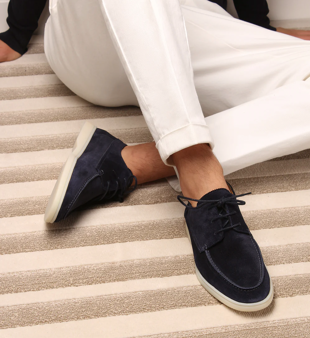Cédric | Chaussures Homme Élégantes en Similicuir Daim à Lacets Style Business Décontracté