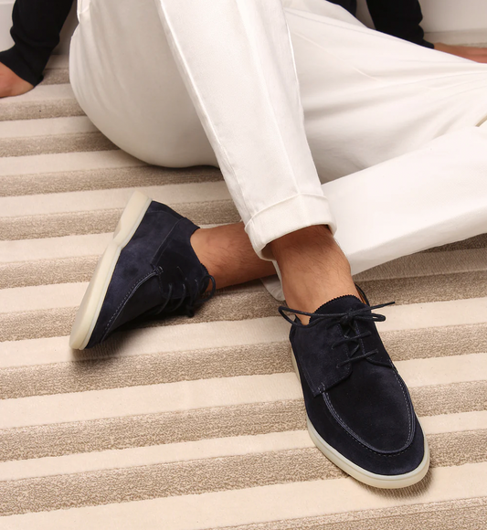 Cédric | Chaussures Homme Élégantes en Similicuir Daim à Lacets Style Business Décontracté