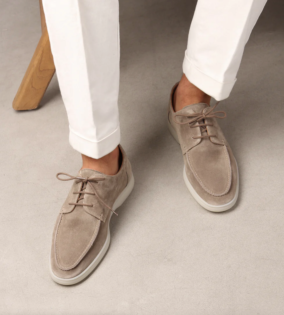 Cédric | Chaussures Homme Élégantes en Similicuir Daim à Lacets Style Business Décontracté