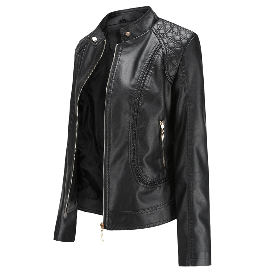 Veste femme | Veste à col montant et fermeture zippée pour les journées fraîches
