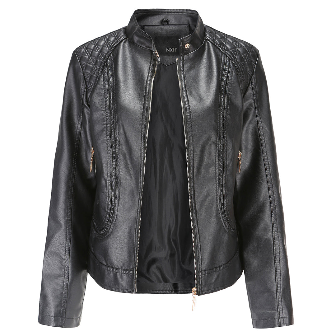 Veste femme | Veste à col montant et fermeture zippée pour les journées fraîches