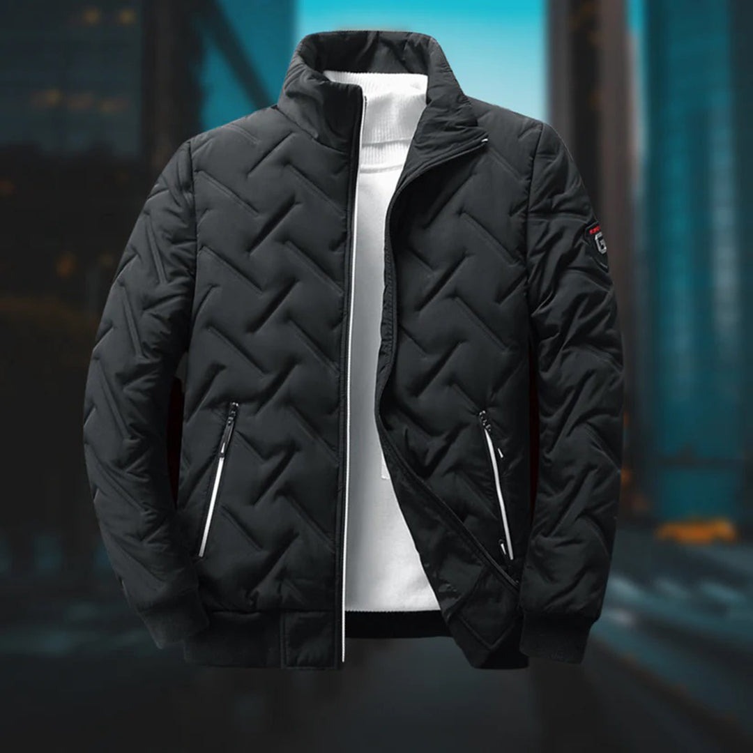 Auguste | Veste Matelassée Homme Légère Hiver à Col Montant et Fermeture Zip Intégrale