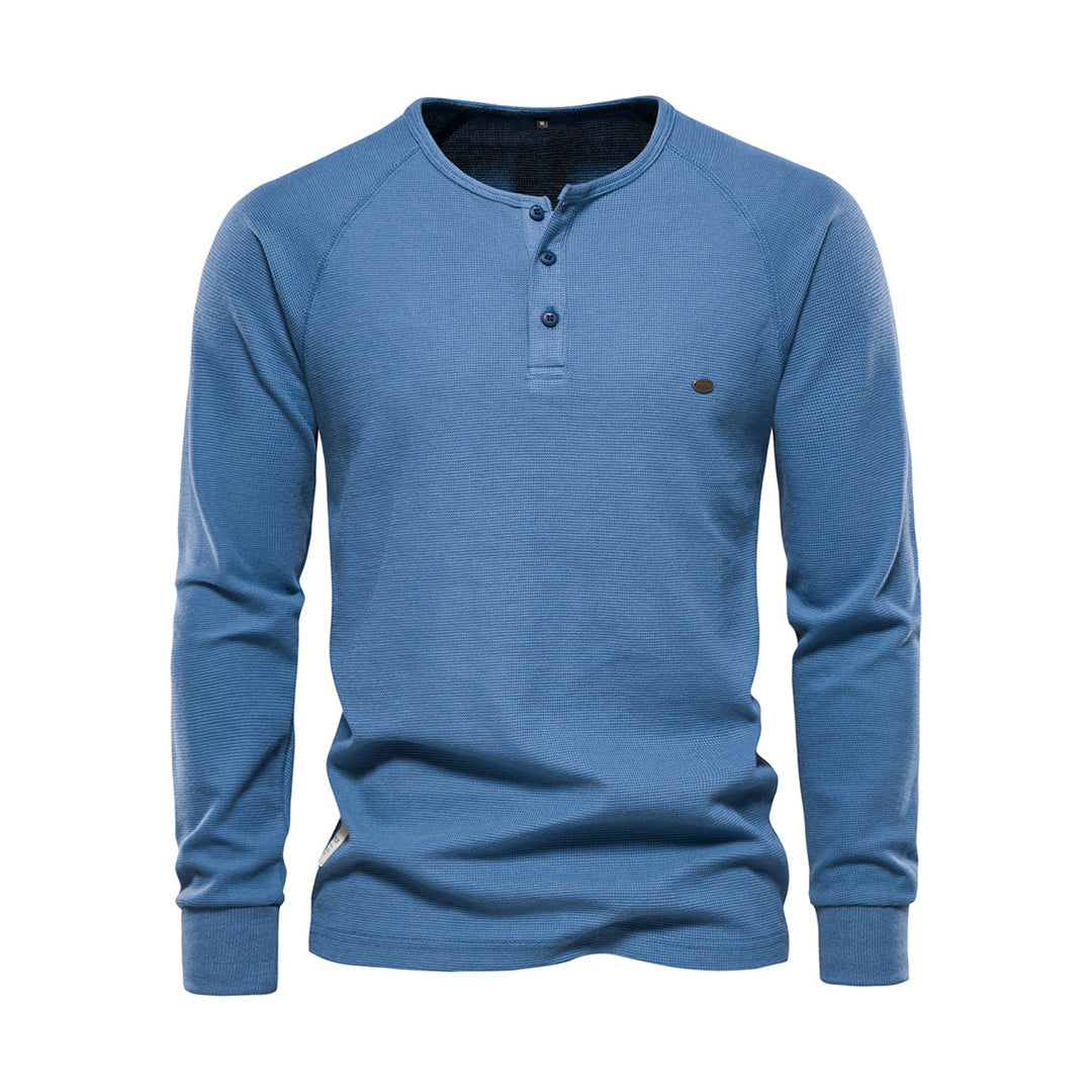 Henley Homme à Manches Longues | Confort & Style Quotidien