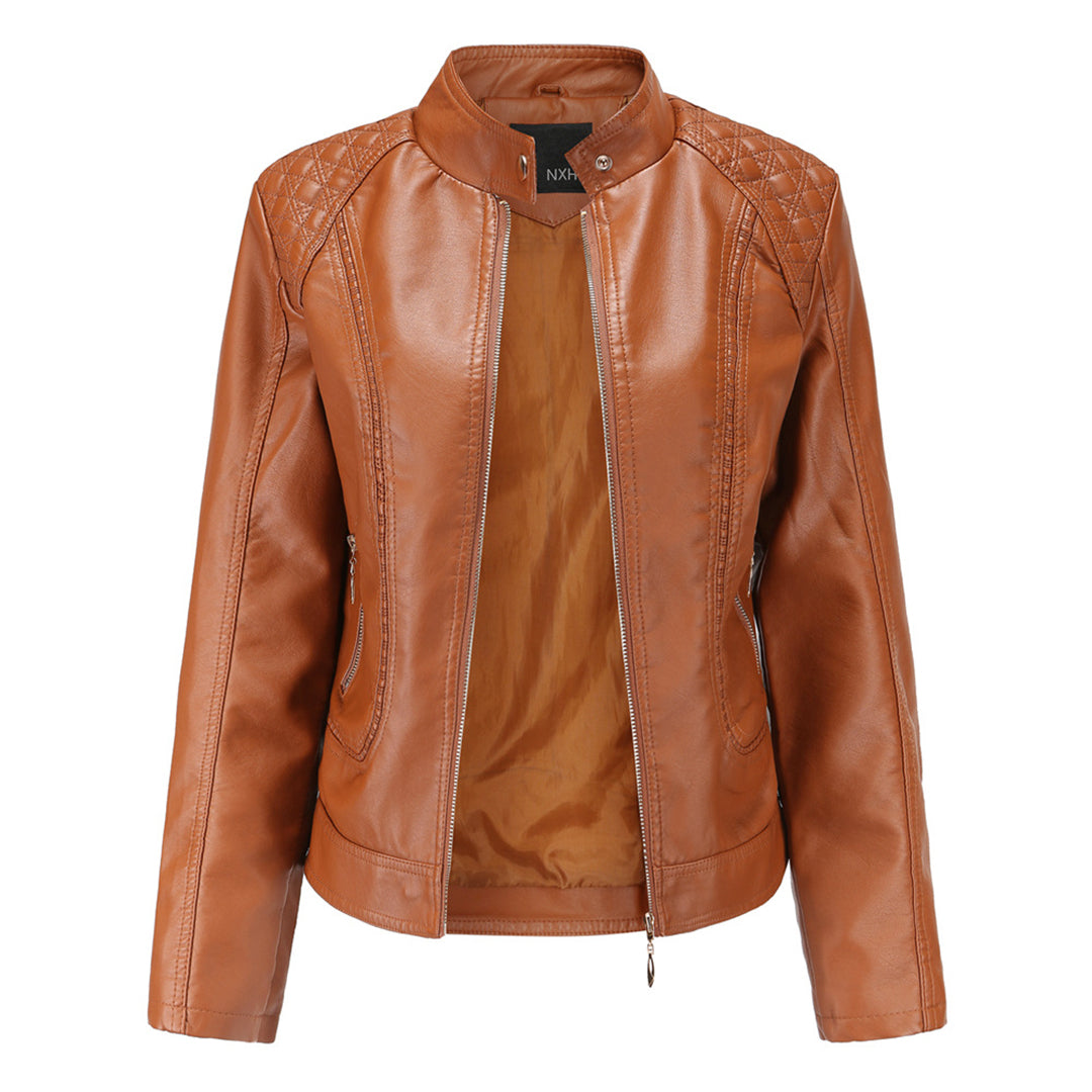 Veste femme | Veste à col montant et fermeture zippée pour les journées fraîches