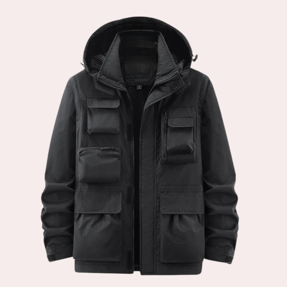 Outdoor Jacket Homme | Veste Fonctionnelle Utility pour Toutes Activités