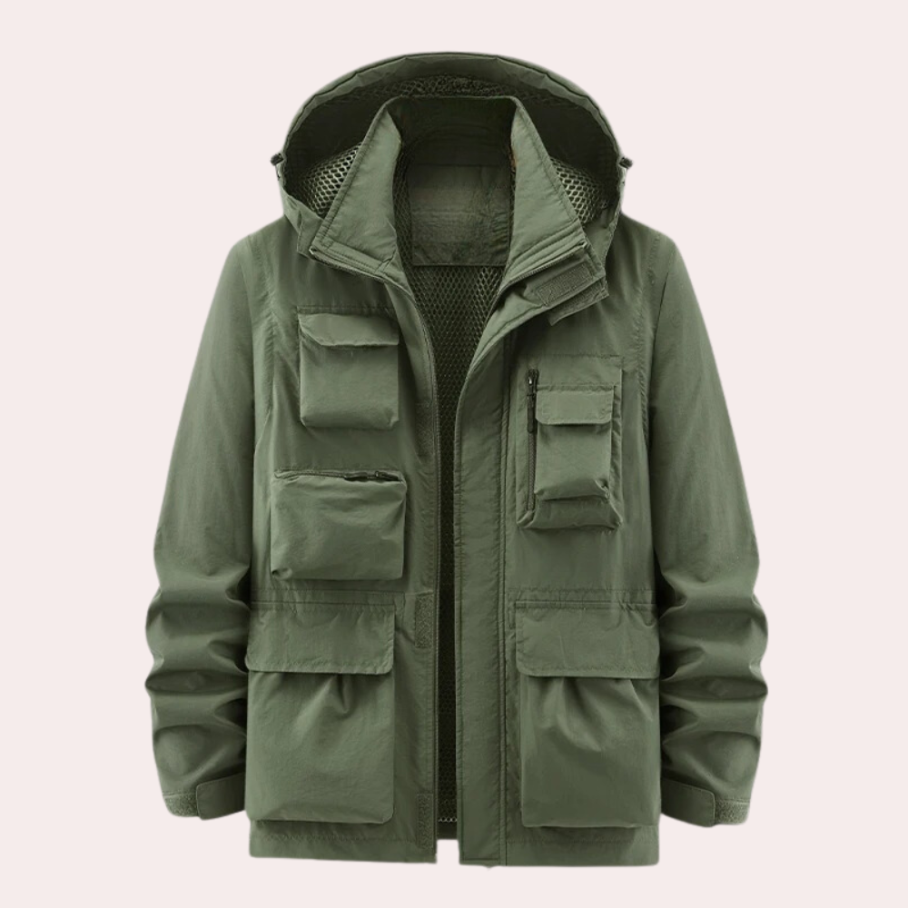 Outdoor Jacket Homme | Veste Fonctionnelle Utility pour Toutes Activités