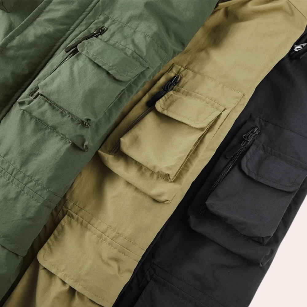 Outdoor Jacket Homme | Veste Fonctionnelle Utility pour Toutes Activités
