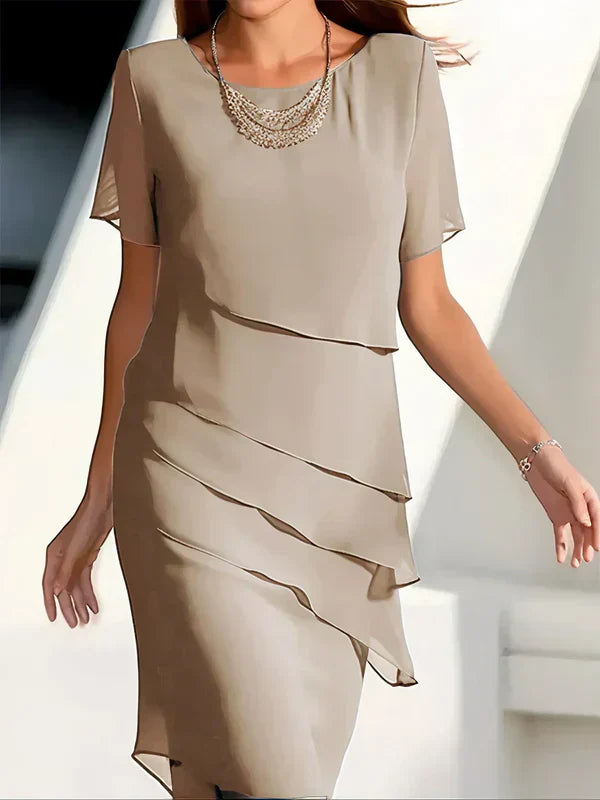 Robe d’Été Élégante à Effet Superposé – Légèreté, Confort & Élégance Féminine