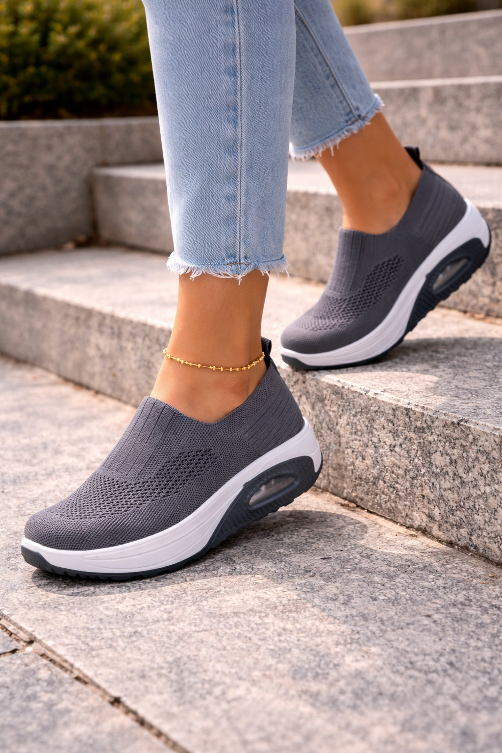 Chaussures de Marche Femme Slip-On – Confort Léger pour le Quotidien